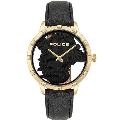 Imagen de Police Reloj Analógico para Unisex Adultos de Cuarzo con Correa en Cuero PL16041MSG.02