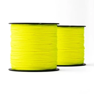 Imagen de SNURO Cuerda de nailon poliamida, paquete 2 (1 mm, 100 m, amarillo) poliamida resistente fluorescente para cualquier aplicación a la intemperie ideal fijar
