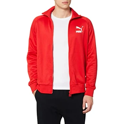 Imagen de Puma Iconic T7 PT Sudadera con cremallera, Hombre, Talla: Large, High risk red
