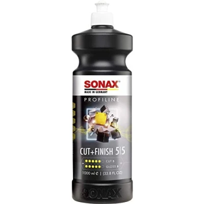 Imagen de SONAX PROFILINE Cut+Finish (1 Litro) Pulimento abrasivo para eliminar inclusiones de polvo, nieblas pintura y huellas lijado más profundas N. 02253000