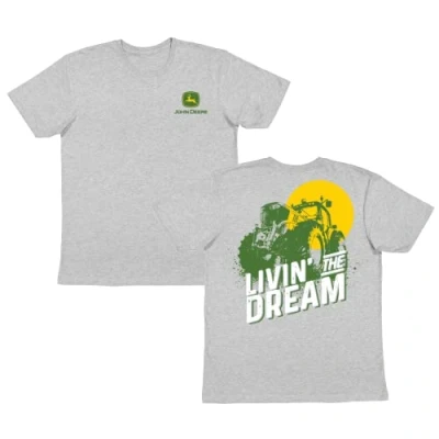 Imagen de John Deere Camiseta gráfica de manga corta para hombre Livin The Dream, Oxford, X Large
