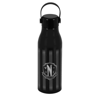 Imagen de Wednesday Miércoles Botella, 7 x 23.5 cm, Capacidad 700ml, Negro Original