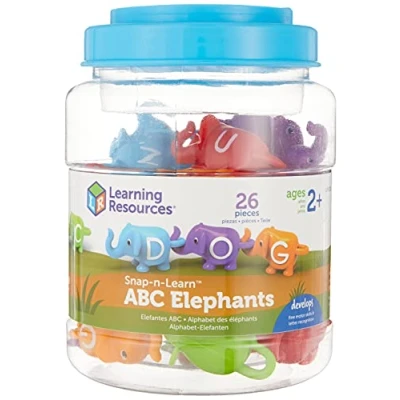 Imagen de Learning Resources Elefantes del alfabeto Snap n Learn
