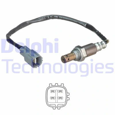 Imagen de DELPHI ES21218 12B1 Sonda lambda plana, térmico TOYOTA: Yaris I Hatchback