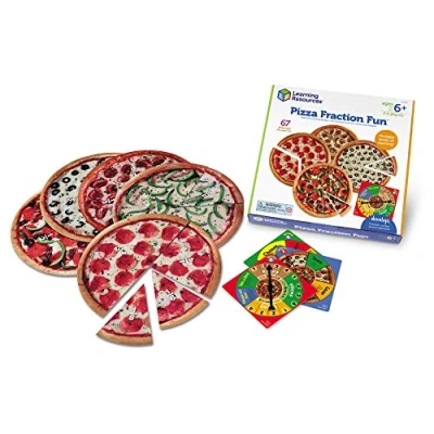 Imagen de Learning Resources Divertido Juego de fracciones Pizza Fraction Fun