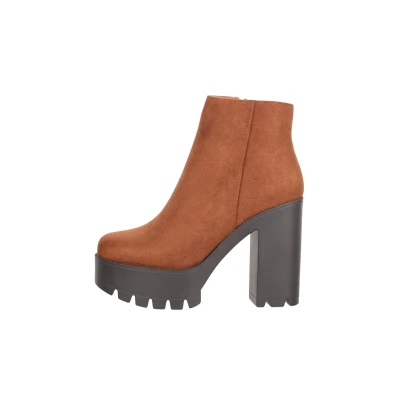 Imagen de Elara Herbst Botines con plataforma, Mujer, Talla: 39, Camel london Zapatos