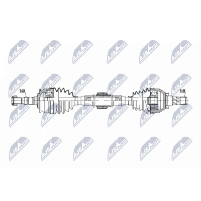 Imagen de NTY NPW PL 152 Árbol de transmisión Eje delantero, derecha 962mm M1x/M22 Caja cambios manual, 6 marchas
