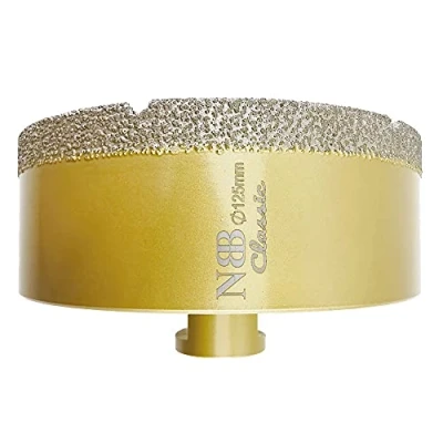 Imagen de NBB Broca de diamante con M14, corona para taladrar en seco y húmedo profesionalmente porcelana dura, cerámica, baldosas, granito, mármol, azulejo, Amoladora Angular (1, 125mm)