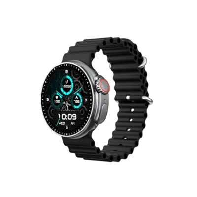 Imagen de DCU TECNOLOGIC Smartwatch Boston Pantalla Amoled 1,43’’ Llamadas a través de Bluetooth y Notificaciones Modos Deportivos Monitoreo Salud 2 Correas en Silicona