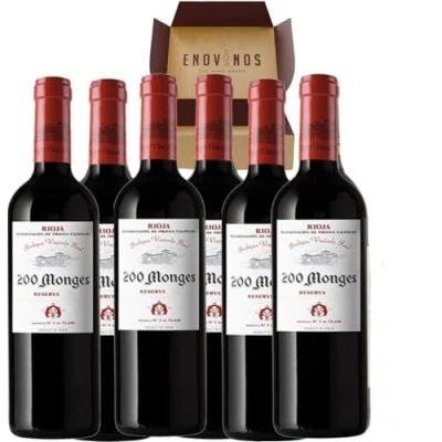 Imagen de Vino Tinto Rioja 200 Monges Reserva 2013 Pack 6 Botellas Mejor Seleccion Enovinos