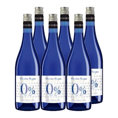 Imagen de CUATRO RAYAS 0% Vino blanco Verdejo sin alcohol (6 Botellas x 750ml)