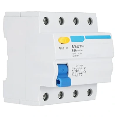 Imagen de FTVOGUE Disyuntor de corriente residual BL1E 63 3P + N 63A RCCB para protección contra fugas a tierra 230V 30mA