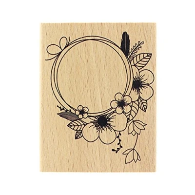 Imagen de Florilèges Design Jolie Couronne Sello, Madera, 10 x 8 2,5 cm