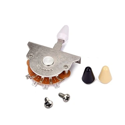 Imagen de Alnicov Interruptor selector de pastillas con 5 posiciones y puntas repuesto para guitarra eléctrica estilo FD ST
