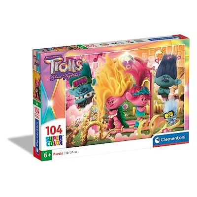 Imagen de Clementoni 27268 Supercolor Puzzle 104 Piezas, Trolls 3, Infantil A Partir De 6 Años