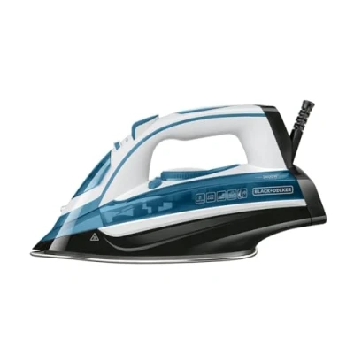 Imagen de Black+Decker BXIR2402E Plancha de vapor, 2400 W, 370 milliliters, Plástico, Azul