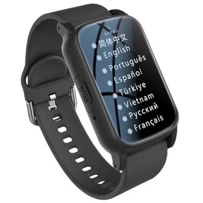 Imagen de Reloj Localizador Personas Mayores, Detector Caidas Ancianos, GPS con Botón De Emergencia SOS, Llamada Voz HD Y Resistente Al Agua, Sos para Mayores,Black