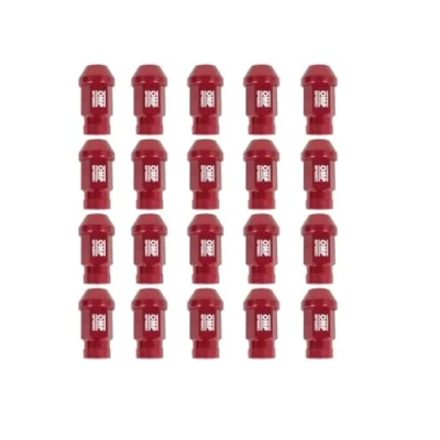 Imagen de OMP Speed Juego de 20 Tuercas Aluminio M14X1.5 Llave 19 Largo 40mm Color Rojo 7075