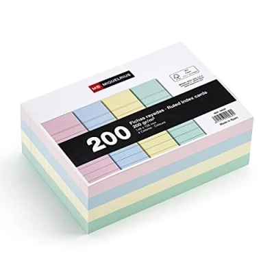Imagen de Miquelrius Rayada 105x148 mm Colores Pastel paquete 200 uds