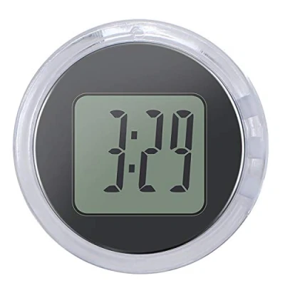 Imagen de YUNYODA Mini Reloj Impermeable para Motocicleta, Termómetro Higrómetro Digital Interior de Temperatura y Humedad