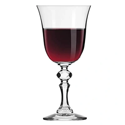 Imagen de Krosno Pequeño Copas de Vino Tinto Conjunto 6 Piezas 220 ML Krista Collection Perfectos para Uso en Casa, Restaurante y Fiestas Apto Lavavajillas