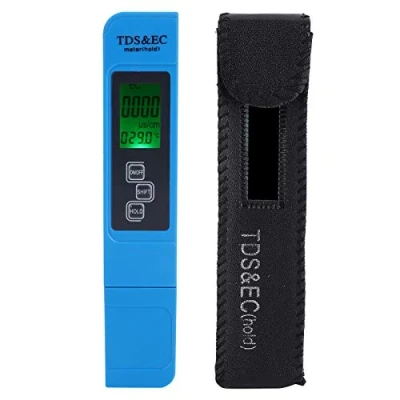 Imagen de Medidor de Conductividad Agua, 3 en 1 Calidad del Agua Prueba Digital TDS+EC con Pantalla LCD, para Piscina, Acuario, SPA o Laboratorio