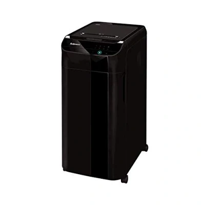 Imagen de Fellowes Automax™ 350C Destructora trituradora de Papel automática, Corte en partículas 4x38 mm (DIN P 4), destruye hasta 350 Hojas, 5 usuarios la Oficina, Papelera 68L, CD