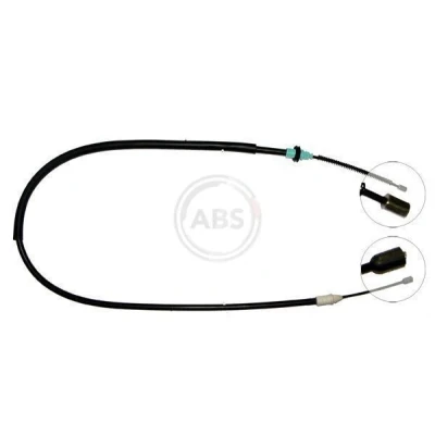 Imagen de A.B.S. K19207 Cable de Freno Mano 1277 Tambor para dirección izquierda/derecha RENAULT: CLIO 2, 1