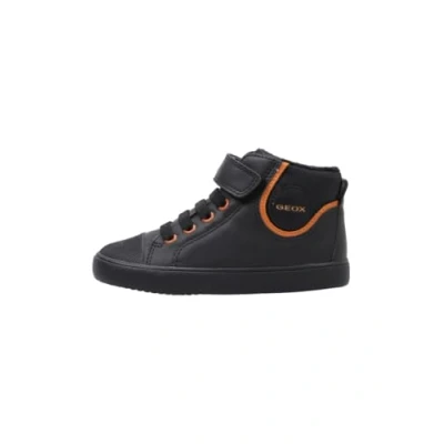 Imagen de Geox Gisli Zapatillas altas para niños, Talla: 26, Noir dk orange Zapatos
