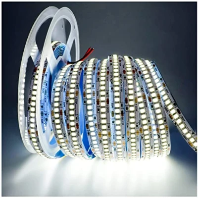 Imagen de Tesfish Tiras de luz LED 24V, Blanco 6000K 5M 2835 IP20 240 LEDs/M 1200 LEDs en Total Súper Brillante Luces para Dormitorio, Decoración Cocina