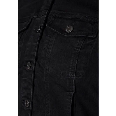Imagen de VERO MODA Vmruna LS Slim Dnm Jck Mix Ga Cur Noos Chaqueta, Negro, 52 Mujeres