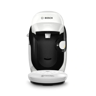 Imagen de Cafetera de cápsulas Bosch Tassimo Style TAS114E, 3.3 bar, 0.7 l, 1.400 W, Intellibrew, Tamaño Compacto, Sostenible, Blanco