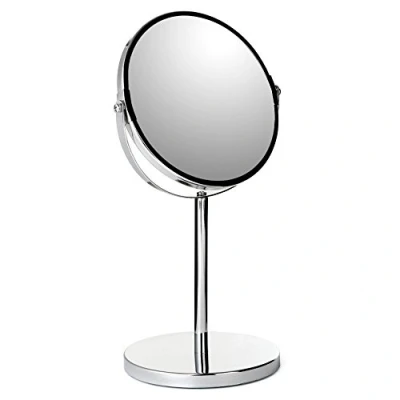 Imagen de TATAY 4440100 Espejo de Maquillaje con Aumento x5. sobremesa pie. 17 cm diámetro. 100% Inoxidable. 18.5 x 15 34.5