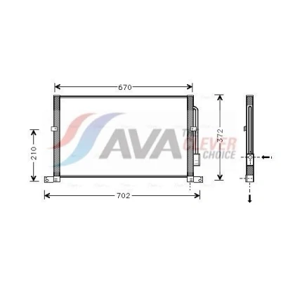 Imagen de Condensador, aire acondicionado AVA QUALITY COOLING FD5302