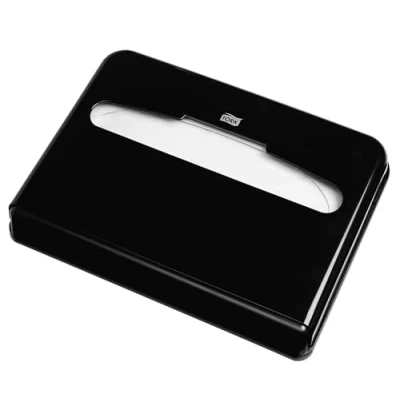 Imagen de Tork 344088 Dispensador de cubreasientos para inodoro / Sistema V1 papel cubreasiento wc Negro
