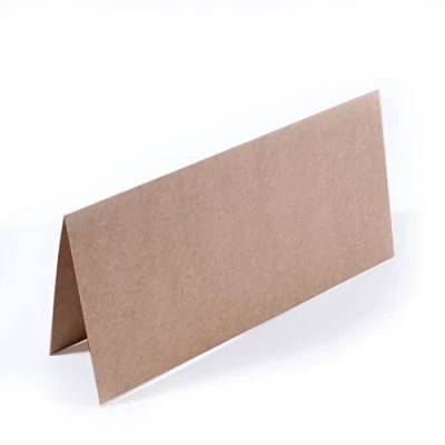 Imagen de Vaessen Creative Tarjetas Rectangulares Grandes, Marrón Kraft, Set de 25, Sobres a Juego Disponibles