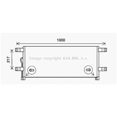 Imagen de PRASCO ME5292 Condensador 11,8 8,6 Aluminio 810 R 134 a