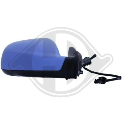 Imagen de espejo retrovisor Diederichs 4234024 derecha imprimado convexo, con sensor de temperatura, para Ajuste manual espejo, completo, por cabl