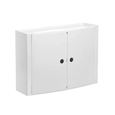 Imagen de Tatay Armario plástico Horizontal, Color Blanco, 2 Puertas sin pomos, y Estante Interior removible.