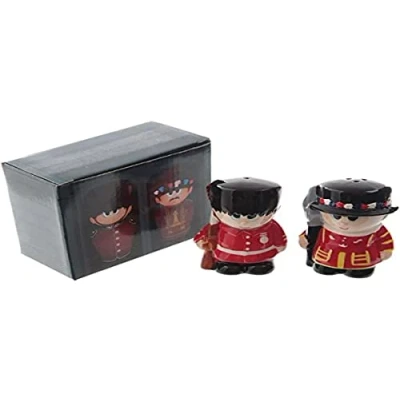 Imagen de Puckator Novelty Beefeater And Guardsman Juego para sal y pimienta, multicolor