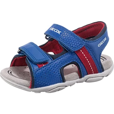 Imagen de Geox B Sandal Agasim Boy, Sandalias para Bebé Niño, Multicolor (Navy/Red), 20 EU
