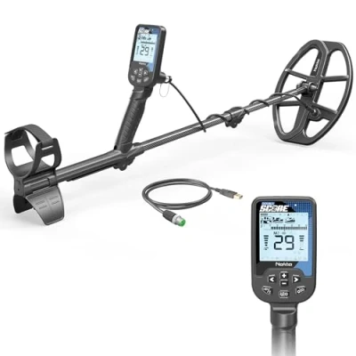 Imagen de Nokta Score Detector de metales para adultos, totalmente impermeable, recargable, multifrecuencia, fácil usar, caza del tesoro (doble puntuación)