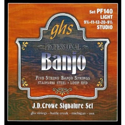Imagen de GHS PF 140 Banjo J.D. Crowe suave Acero Inoxidable 5 cuerdas (lazo)