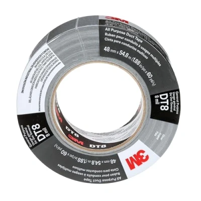 Imagen de 3M Cinta americana multiuso DT8, Plata, 48 mm x 55 m, 0.2 mm, envueltos individualmente