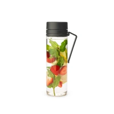 Imagen de Brabantia Make &amp; Take Botella de Agua con Filtro 0.5L Asa Colador Frutas A Prueba Fugas Infusor Transparente Apta para Lavavajillas Gris claro