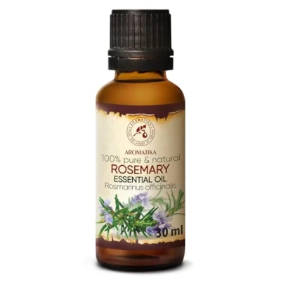 Imagen de Aceite Esencial Romero 30ml Rosmarinus Officinalis España 100% Puro y Natural Rosemary Essential Oil Buen Humor Relájese Mejor para Aromaterapia SPA Cuidado Personal Difusor