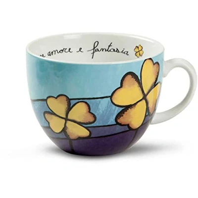 Imagen de EGAN PAF03/1C Taza de desayuno, porcelana, azul claro