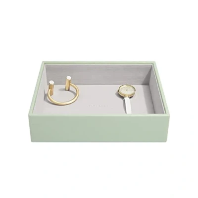 Imagen de Stackers Joyero de tamaño Mediano, Color Verde (Sage Green) Capa para joyería Mayor