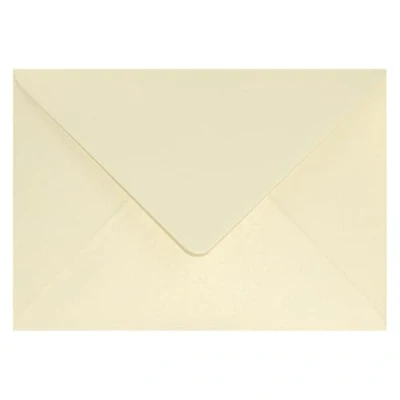 Imagen de Netuno 100 sobres nacarados de oro marfil DIN B6 125x175mm 120g Aster Metallic Gold Ivory con solapa engomada puntiaguda sin ventana para invitaciones boda Navidad cartas tarjetas fiestas bricolaje