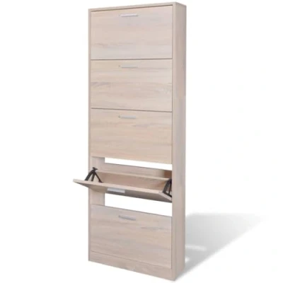 Imagen de vidaXL Zapatero de Madera Color Roble con 5 Compartimentos